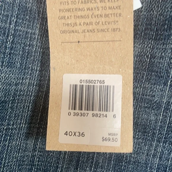 Relisted Levi’s 550 relaxed slight distressed jean tapered leg 40 X 36 big&tall - Picture 11 of 17